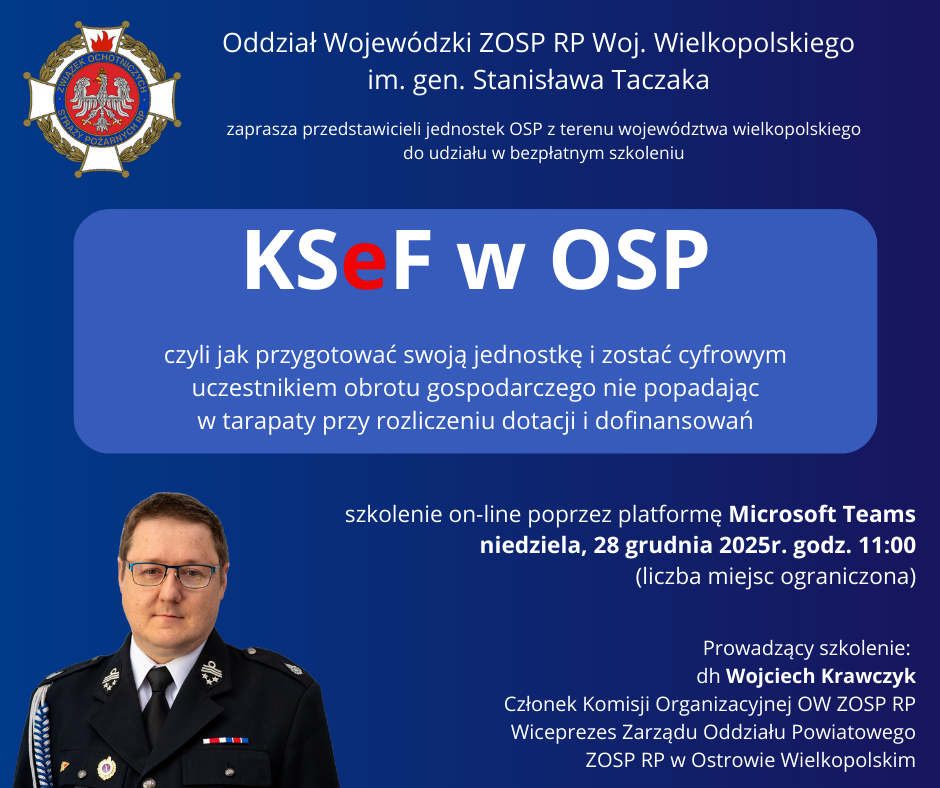 KSeF w OSP – szkolenie online